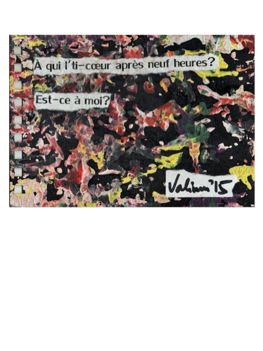 Two original & unique collages on 5 X 7 X thick cardoards